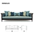 Regal Comfort: Herakles Sofa 3D model small image 1