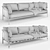 Modern UVW Unwrapping Can Sofa 3D model small image 3