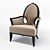 Riverside Armchair P24: Embrace Life's Pleasures with Pregno 3D model small image 1