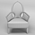 Riverside Armchair P24: Embrace Life's Pleasures with Pregno 3D model small image 3