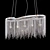 Aurora Chandelier - Elegant Chrome Finish 3D model small image 1