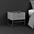 Title: Minotti Bedside Table - Polished Elegance 3D model small image 2