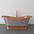 Luxurious Copper Bathtub 3D model small image 2