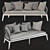 Stylish Gray Woven Cord Garden Sofa 3D model small image 3