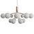 APIALES 18 Chandelier: Elegance in Brushed Brass & Satin Black 3D model small image 1