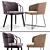 Stylish Modrest Stelle and Arven Chair - Mid Century Elegance 3D model small image 1