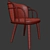 Stylish Modrest Stelle and Arven Chair - Mid Century Elegance 3D model small image 2