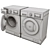 Slim & Steam: LG F1096ND3 Washing Machine 3D model small image 3