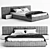 Sleek Slumber: Modern Bed 3D model small image 1