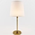 Antique Brass Bryant Table Lamp 3D model small image 1