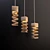 Modern Wood Pendant Lamp 3D model small image 1