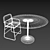 Modern Table and Chair Set 3D model small image 3