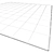 Modern Monochrome Indoor/Outdoor Rug 3D model small image 3