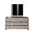 Italian Grey Lacquer Dresser 3D model small image 1