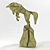 Bronze Fox Statuette 3D model small image 3