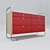 Stylish Bauhaus Chest of Drawers 3D model small image 2