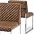 Quilted Cognac Lancaster Dining Chair: Elegant and Comfortable 3D model small image 2