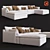 Cloud Track Arm Modular Custom Sectional 3D model small image 1