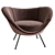 Sleek Ponti Armchair - Molteni&C 3D model small image 1