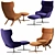 Kalm: The Ultimate Relaxation Armchair 3D model small image 1