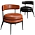 Elegant Maxalto Caratos Chair 3D model small image 1