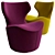  Cozy Chic Retreat Armchair 3D model small image 1