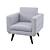 Comfort Plus Armchair 3D model small image 2