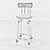 Classic Spline Box Chair 3D model small image 3