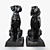 Title: Elegant Dog Sculptures for Home Decor 3D model small image 2