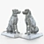 Title: Elegant Dog Sculptures for Home Decor 3D model small image 3