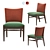 Midcentury John Kean Dining Chair 3D model small image 1