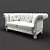 Elegant VENEZIA Sofa by FRATELLI BARRI 3D model small image 3