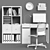 Sleek Workplace Set with IKEA Furniture 3D model small image 3