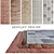 DOVLET HOUSE Carpets - Set of 5 (Part 335) 3D model small image 1