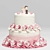 Elegant Wedding Cake Masterpiece 3D model small image 1