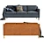 West Elm Hamilton Leather Sofa 3D model small image 2