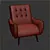 Elegant Comfort Armchair 3D model small image 3