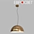 Golden Cupola Suspended Luminaire Eurosvet 3D model small image 1