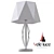 Italian Charm and Elegance: Vele Luce Si Table Lamp 3D model small image 1