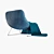 Luxurious Velvet Restchair 3D model small image 3