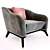 Luxurious Saboteur Armchair | Contemporary Design 3D model small image 2