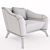 Luxurious Saboteur Armchair | Contemporary Design 3D model small image 3