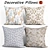 Elegant Decorative Pillow Set 3D model small image 1