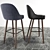 375 Walter Knoll Barstool: Sleek & Stylish Seating Solution 3D model small image 2