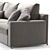 Elegant Massimosistema Sofa by Poltrona Frau 3D model small image 3