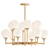 Elegant Ball Valley Chandelier 3D model small image 1