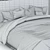 Title: Cozy Espresso Dream Bed 3D model small image 2