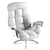 Modern Smooth Armchair 3D model small image 3
