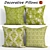 Green Outdoor Decorative Pillow Set 3D model small image 1