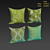 Green Outdoor Decorative Pillow Set 3D model small image 2